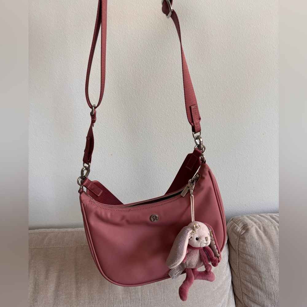Elegant Pink Lululemon bag with included charm